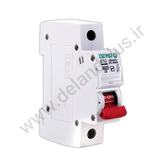 فیوز مینیاتوری تک پل 10 آمپر دناالکتریک مدل B10-6KA